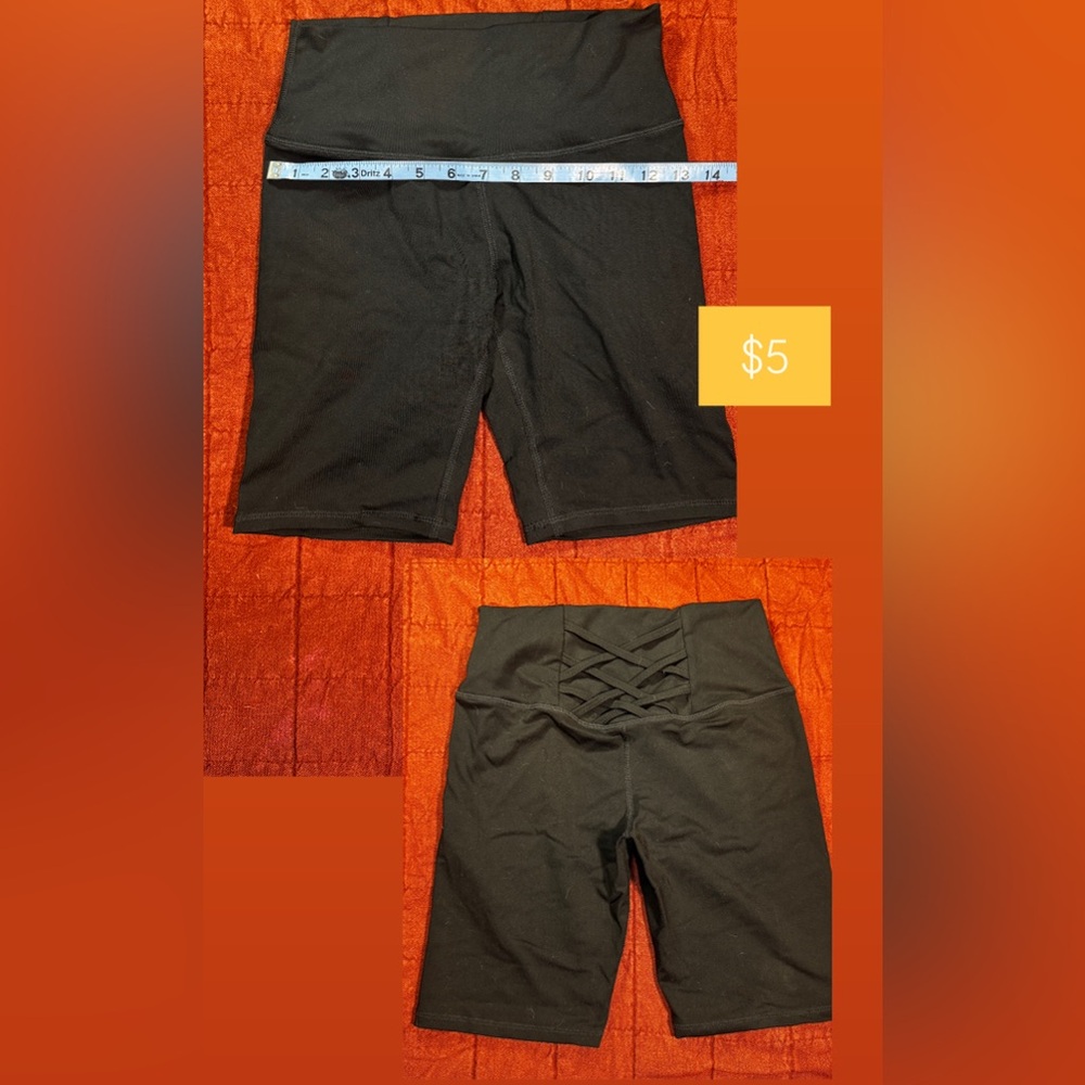 Zaful Black High-Waisted Bike Shorts